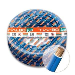 CABLE INDECO TW-80+PLUS 12AWG 450/750V AZUL
