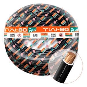 CABLE INDECO TW-80+PLUS 12AWG 450/750V NEGRO