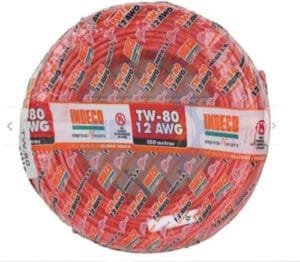 CABLE INDECO TW-80+PLUS 12AWG 450/750V ROJO