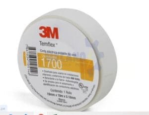 CINTA AISLANTE BLANCA 3M-1700 ROLL 18M ECONOMICA