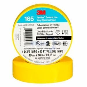 CINTA AISLANTE DE VINIL AMARILLA 165-USO GENERAL