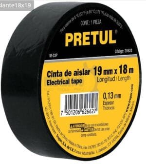 CINTA AISLANTE NEGRA PRETUL CINTA AISLANTE NEGRA PRETUL