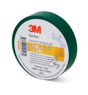CINTA AISLANTE VERDE 3M-1700 CINTA AISLANTE VERDE 3M-1700 ROLL 18M