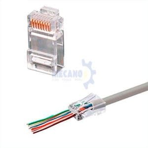 CONECTOR RJ-45 P/CABLE INTERNET UTP GENERICO