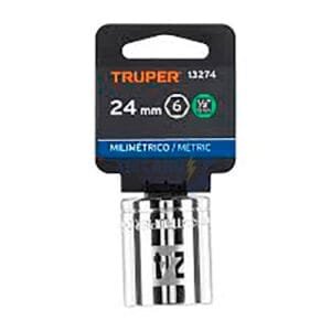 DADO HEXAGONAL ENCASTRE DE 24MM TRUPER DADO HEXAGONAL ENCASTRE 1/2" DE 24 MM TRUPER