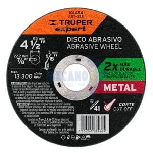 DISCO DE CORTE 4 1-2 1 MM TRUPER DISCO DE CORTE 4 1/2 * 1MM TRUPER