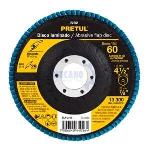 DISCO FLAP 4 1/2 GRANO 60 PRETUL