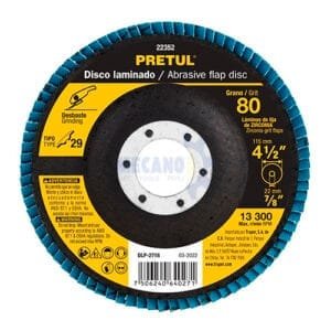 DISCO FLAP 4 1/2 GRANO 80 PRETUL