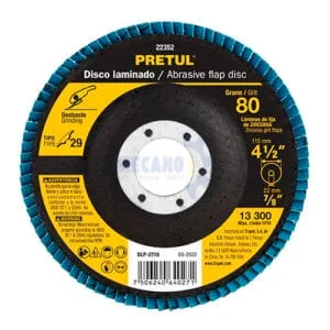DISCO FLAP 4 1/2 GRANO 80 PRETUL