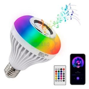 FOCO LED LUZ DE MUSICA PORTIZA