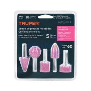 JUEGO DE 5 PIEDRAS MONTADAS ROSA 1/4" 5 PZA TRUPER