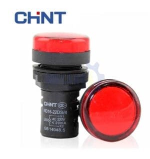 LAMPARA PILOTO CHINT ROJO PVC 11O VAC