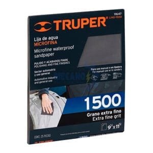 LIJA DE AGUA 1500 MICROFINA TRUPER LIJA DE AGUA 1500 MICROFINA TRUPER