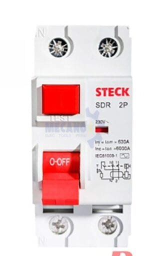 LLAVE DIFERENCIAL STECK 2P 30mA 63A MOD:SDR26330