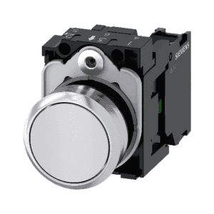 PULSADOR BLANCO STECK PULSADOR BLANCO STECK 1NO (BASE METALICA) Ø22mm MOD:SLPL42