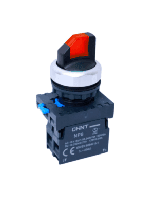 SELECTOR LUMINOSO PVC ROJO 110-220 VAC NP8 CHINT