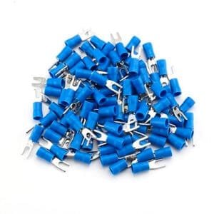 TERMINAL HORQUILLA AZUL 3/16 (CABLE 16-14 AWG) 2-4S