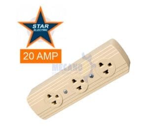 TOMACORRIENTE STAR 3 PUNTOS 2P+PE 20AMP