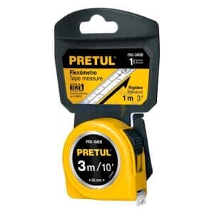 WINCHA METRICA 3M CINTA DE 13MM PRETUL