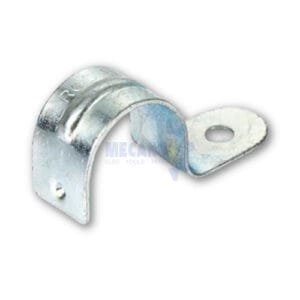 abrazadera 3/8 para tubo de luz 1 oreja
