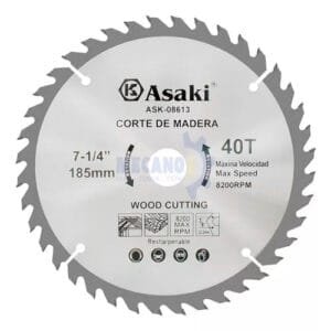 disco para sierra 10" 40 dientes asaki