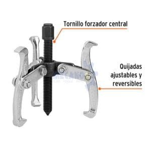 extractor de poleas 3 patas truper