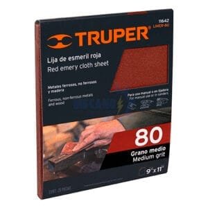 lija de esmeril 80 truper