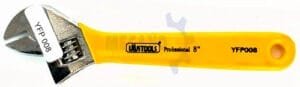 llave francesa 8" mango amarillo economica