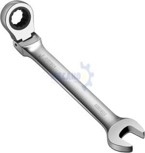 llave mixta c/rachet 19mm cabeza flexible wiseup
